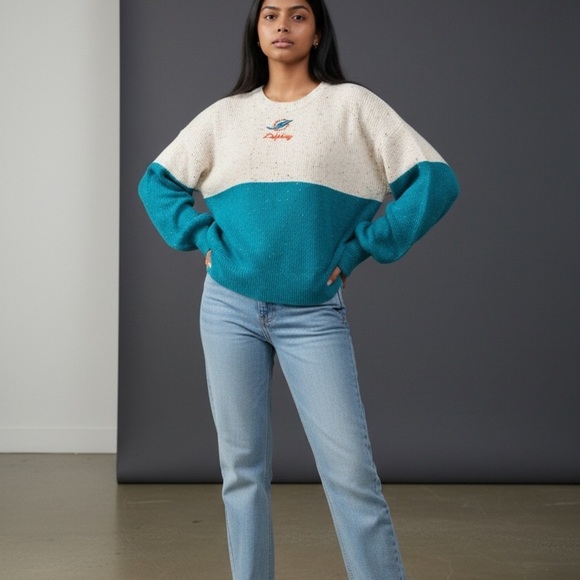 Tops - Miami Dolphins Colorblock Sweater  WEAR by Erin Andrews | NFL Official NWT - XXL